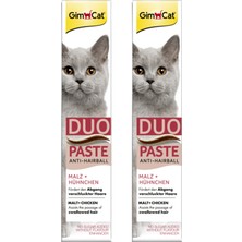 Gimcat Duo Paste Tavuklu Malt Kedi Macunu 100 gr Anti Hairball Ödül Tüm Yaşlar İçin