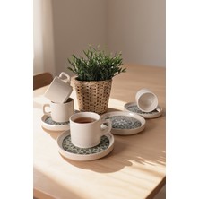 Keramika Timeless Green Stackable Çay Takımı 8 Parça 4 Kişilik 21975