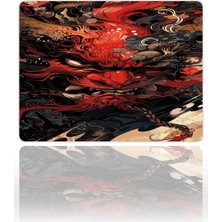 Urzuva Raging Dragon Gaming Oyuncu Xxl Mouse Pad Kaydırmaz Dikişli Mousepad 40X30X3MM Dikişli Model