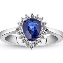 Makdis Pırlanta 1.65 Karat Safir Pırlanta Yüzük