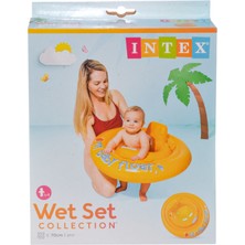 Vardem Oyuncak IBF56585 Intex Sarı Baby Float 70 cm 6-12 Ay
