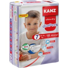 Kanz Bebek Bezi Xxlarge 20-30 kg / 16 Adet - Ekonomik Paket 7 Numara