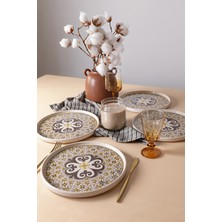 Keramika Timeless Brown Stackable Servis Tabağı 27 cm 4 Adet 21973
