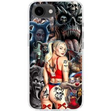 Karsu Design iPhone 17E Uyumlu Baskılı Şeffaf Telefon Kılıfı | Koleksiyon: Drip Art