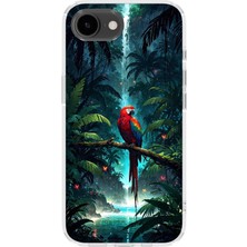 Karsu Design iPhone 17E Uyumlu Baskılı Şeffaf Telefon Kılıfı | Koleksiyon: Jungle Wildlife