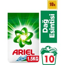 Ariel 1,5 kg Toz Çamaşır Deterjanı Dağ Esintisi 100 Yıkama Leke Çıkarma Gücü