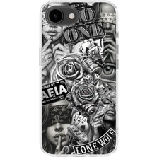 Karsu Design iPhone 16E Uyumlu Baskılı Şeffaf Telefon Kılıfı | Koleksiyon: Drip Art
