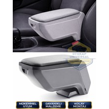 Otokap Universal Tüm Araçlara Uyumlu Gri Araba Kol Dayama Araba Sürgülü Kolçak