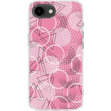 Karsu Design iPhone 17E Uyumlu Baskılı Şeffaf Telefon Kılıfı | Koleksiyon: Minimal Geometric Patterns
