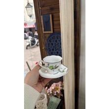 MİEN Mien 2'li Çiçek Desenli Fincan Takımı