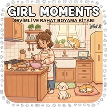 M&H Coloring Girl Moments Vol 2 - 21X21 cm Boyama Kitabı, Çocuk ve Yetişkinler Için