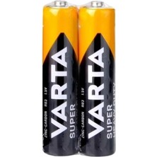 Varta 1.5V Super Heavy Duty AAA Pil 2 Adet Zinc-Carbon Tek Kullanımlık Yüksek Performans İçin İdeal Shirink
