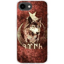 Karsu Design iPhone 17E Uyumlu Baskılı Şeffaf Telefon Kılıfı | Koleksiyon: Göktürk Inscriptions