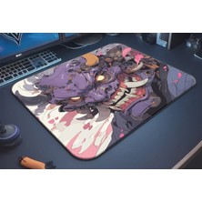 Urzuva Demon Shogun Gaming Oyuncu Xxl Mouse Pad Kaydırmaz Dikişli Mousepad 480X400X4 mm Dikişli Model