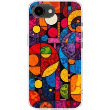 Karsu Design iPhone 17E Uyumlu Baskılı Şeffaf Telefon Kılıfı | Koleksiyon: Psychedelic Art