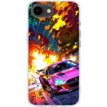 Karsu Design iPhone 17E Uyumlu Baskılı Şeffaf Telefon Kılıfı | Koleksiyon: Automobile Life Style