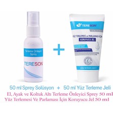 Tereson Terleme Önleyici Sprey 50 ml + Yüz Terlemesi ve Parlaması Için Koruyucu Jel 50 ml