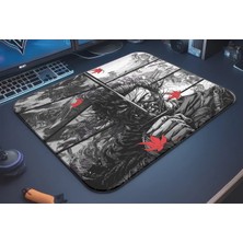 Urzuva Dark Bushido Gaming Oyuncu Xxl Mouse Pad Kaydırmaz Dikişli Mousepad 480X400X4 mm Dikişli Model