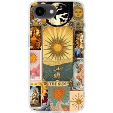 Karsu Design iPhone 17E Uyumlu Baskılı Şeffaf Telefon Kılıfı | Koleksiyon: Tarot Cards