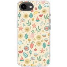 Karsu Design iPhone 16E Uyumlu Baskılı Şeffaf Telefon Kılıfı | Koleksiyon: Minimalist Style 2