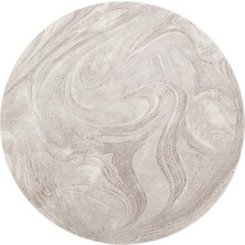 Eko Halı Utopia Utp 04 Cream Özel Amorf Tasarımlı Modern Sık Dokuma Viskon Halı