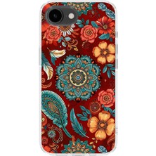 Karsu Design iPhone 17E Uyumlu Baskılı Şeffaf Telefon Kılıfı | Koleksiyon: Mandala Art