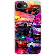 Karsu Design iPhone 16E Uyumlu Baskılı Şeffaf Telefon Kılıfı | Koleksiyon: Automobile Life Style