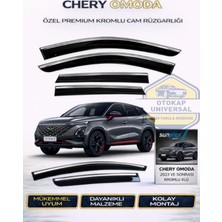 Sunplex Chery Omoda 5 2023 ve Sonrası Kromlu Cam Rüzgarlığı Takım 4’lü Takım Rüzgar Kesici, Yağmur Önleyici