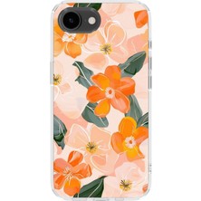 Karsu Design iPhone 17E Uyumlu Baskılı Şeffaf Telefon Kılıfı | Koleksiyon: Pastel Flower Patterns
