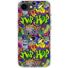 Karsu Design iPhone 17E Uyumlu Baskılı Şeffaf Telefon Kılıfı | Koleksiyon: Grafitti Street Art