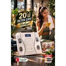 Concord Detox Çayı Hediyeli Dijital Baskül (Bluetooth Özellikli) Hassas Ölçüm (2.5-180KG)
