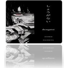 Urzuva Dark Shouganai Gaming Oyuncu Xxl Mouse Pad Kaydırmaz Dikişli Mousepad 480X400X4 mm Dikişli Model