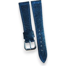 20MM El Yapımı Vintage Stil Çatlak Desenli Gerçek Deri Saat Kordonu