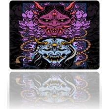 Urzuva Shadow Oni Gaming Oyuncu Xxl Mouse Pad Kaydırmaz Dikişli Mousepad 480X400X4 mm Dikişli Model