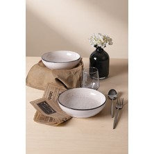 Keramika Krem Ephesus Yemek / Salata Tabağı 20 cm 2 Adet 23381