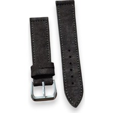 20MM El Yapımı Süet Gerçek Deri Saat Kordonu - Yumuşak Dokulu