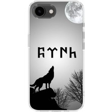 Karsu Design iPhone 17E Uyumlu Baskılı Şeffaf Telefon Kılıfı | Koleksiyon: Göktürk Inscriptions