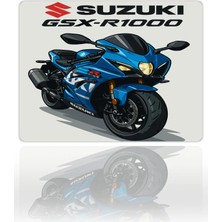 Urzuva Gsx- R1000 Gaming Oyuncu Xxl Mouse Pad Kaydırmaz Dikişli Mousepad 40X30X3 mm Dikişli Model