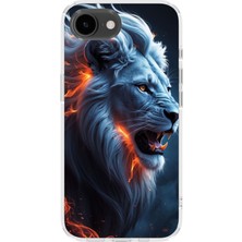 Karsu Design iPhone 16E Uyumlu Baskılı Şeffaf Telefon Kılıfı | Koleksiyon: Majestic Lion