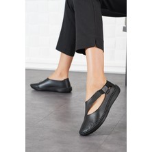 Cozi Company %100 Hakiki Deri Lastikli Esnek Kadın Ayakkabı