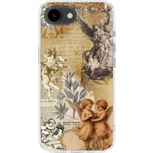 Karsu Design iPhone 16E Uyumlu Baskılı Şeffaf Telefon Kılıfı | Koleksiyon: Angel And Spiritual