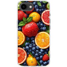 Karsu Design iPhone 16E Uyumlu Baskılı Şeffaf Telefon Kılıfı | Koleksiyon: Fruits And Vegetables