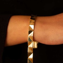 Piramit Model Altın Bileklik