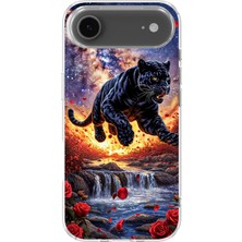 Karsu Design iPhone 17 Air Uyumlu Baskılı Şeffaf Telefon Kılıfı | Koleksiyon: Minimal Black Panther