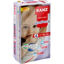Kanz Bebek Bezi Maxi 7-18 kg / 60 Adet - Mega Paket 4 Numara