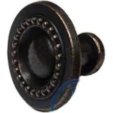 Marsilyan Dekoratif Zamak Düğme - 23X23MM, Eskitme, 1 Adet