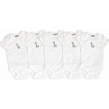 Qr Baby Yenidoğan & Bebek %100 Pamuklu Body 5'li Ekonomik Paket