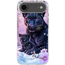 Karsu Design iPhone 17 Air Uyumlu Baskılı Şeffaf Telefon Kılıfı | Koleksiyon: Minimal Black Panther