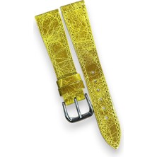 20-16MM El Yapımı Vintage Stil Çatlak Desenli Gerçek Deri Saat Kordonu