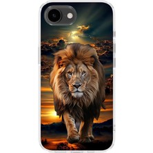 Karsu Design iPhone 17E Uyumlu Baskılı Şeffaf Telefon Kılıfı | Koleksiyon: Majestic Lion